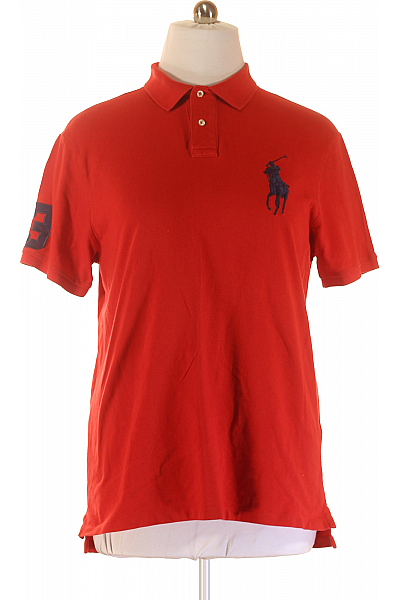 Ralph Lauren Pánské Tričko Červené Vel.  XL