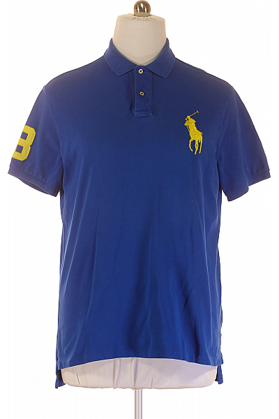 Pánské Tričko S Límečkem Modré Ralph Lauren Vel.  XL