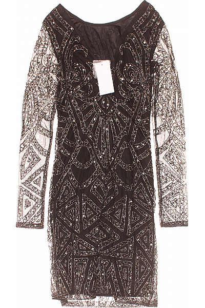 LACE &BEADS Šaty Černé Vel. XXS