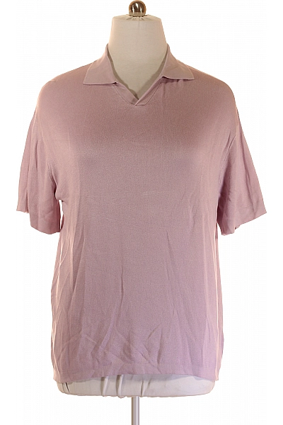 Pánské Tričko S Límečkem Růžové Jake*s Vel. XL
