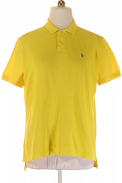 Pánské Tričko Žluté Ralph Lauren Vel. XXL