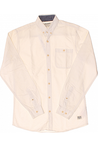 Pánská Košile Bílá JACK & JONES Vel. S