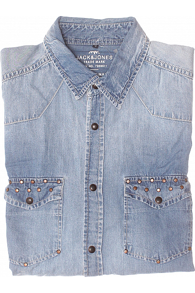 Pánská Košile Modrá JACK & JONES Vel. M