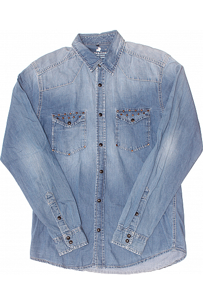 Pánská Košile Modrá JACK & JONES Vel. M