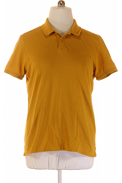 Pánské Tričko S Límečkem Oranžové S.OLIVER Second Hand Vel. XL
