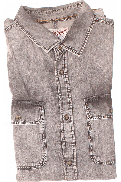 Riflová Pánská Košile Černá JACK & JONES Vel. XL