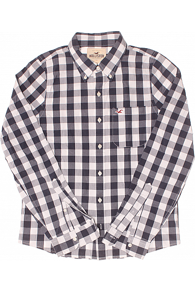 Hollister Pánská Košile Modrá Second hand Vel. XL