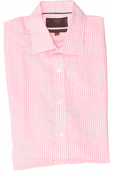 Pánská Košile Růžová Marks & Spencer Vel. 39/40