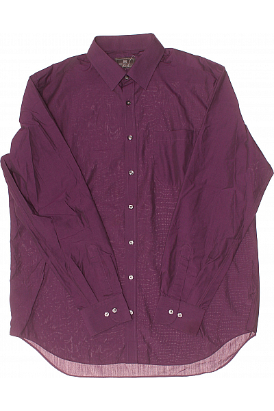 Marks & Spencer Pánská Košile Fialová Second hand Vel. 43