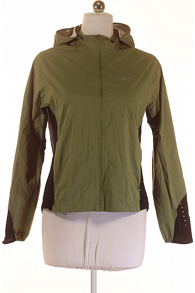 Nike Sportovní Dámská Bunda Zelená Second Hand Vel. M