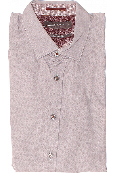 Ted Baker Vzorovaná Pánská Košile Šedá
