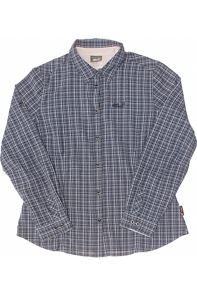 Jack Wolfskin Vzorovaná Pánská Košile Modrá Vel.  XL
