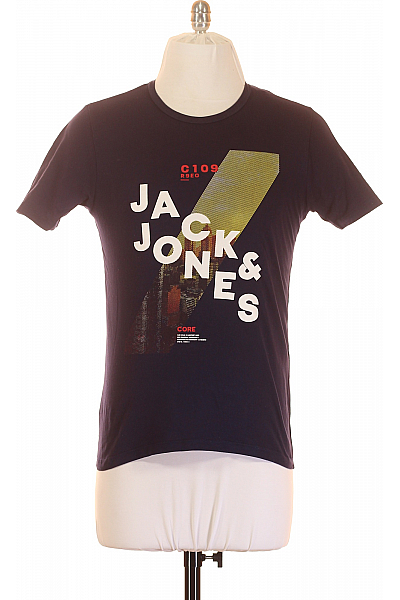 Pánské Tričko Modré JACK & JONES Vel. XS