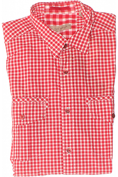 Ted Baker Vzorovaná Pánská Košile Červená