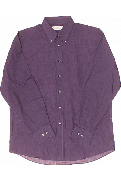 Pánská Košile Fialová Marks & Spencer Second hand Vel. 41