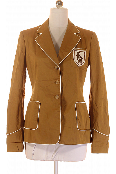 Společenské Dámské Sako Hnědé Trussardi Second Hand Vel. 46