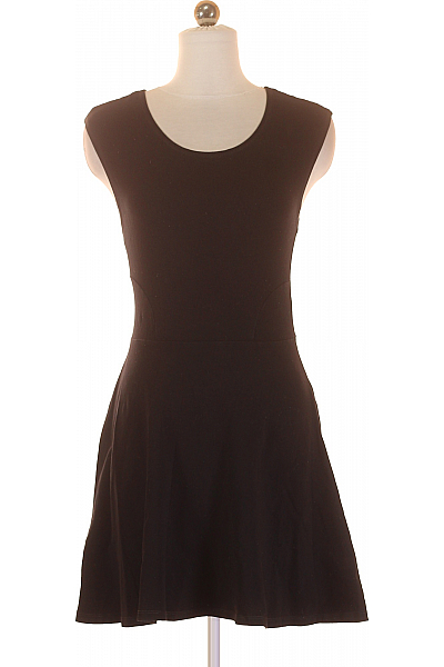 Tričkové  Šaty Černé Topshop Second Hand Vel.  38