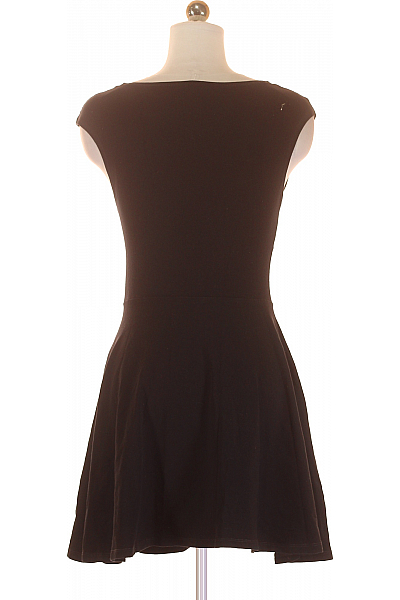 Tričkové  Šaty Černé Topshop Second hand Vel.  38