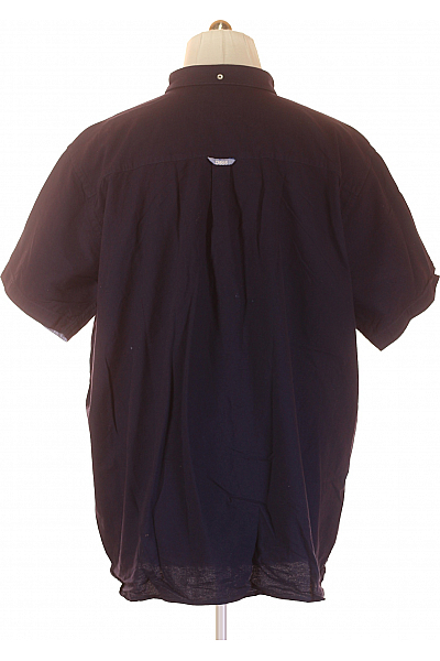 Pánská Košile Jednobarevná Modrá Vel.  XXXL