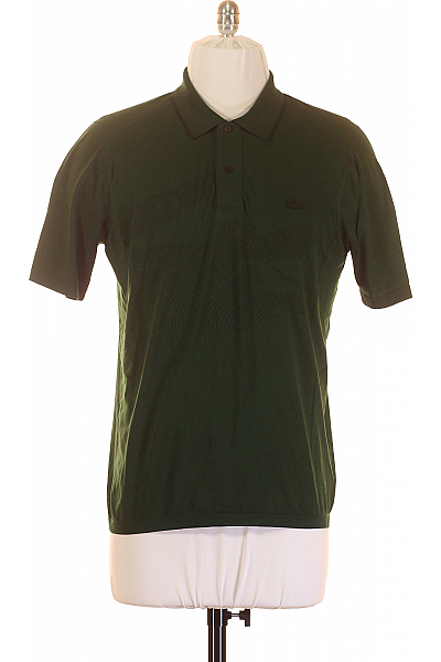 LACOSTE Pánské Tričko S Límečkem Zelené Second Hand