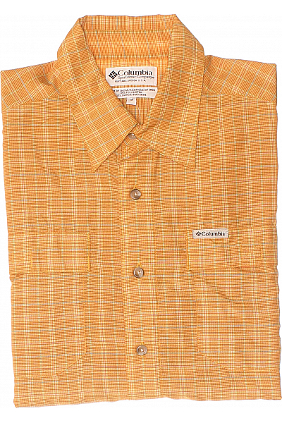 Pánská Košile Oranžová Columbia Second Hand Vel. M