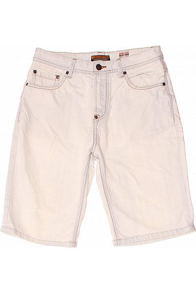 Pánské Kraťasy Bílé PULL&BEAR Vel.  40
