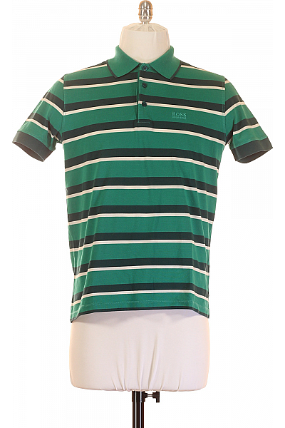 Pánské Tričko Zelené Hugo Boss Second Hand Vel. S