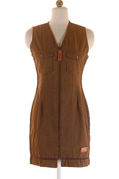 Letní  Šaty Hnědé Pepe Jeans Vel. M