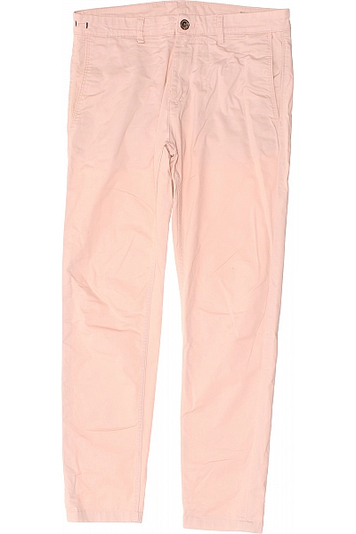 ZARA Pánské Chino Kalhoty Růžové Vel. 40