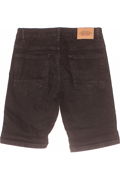 Pánské Kraťasy Černé PULL&BEAR Vel.  36