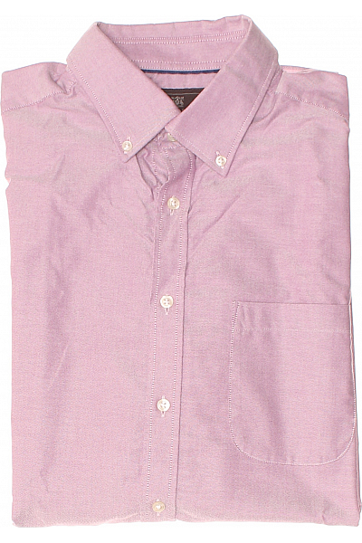 Pánská Košile Fialová Marks & Spencer Second Hand Vel. 42