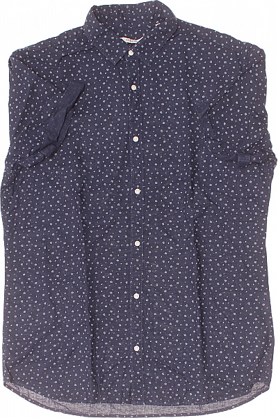 JACK & JONES Vzorovaná Pánská Košile Modrá Vel. L