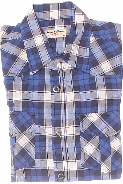 Pánská Košile Modrá JACK & JONES Vel. M
