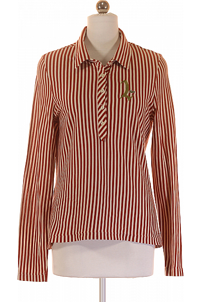 Dámské Polo Tričko Červené LACOSTE Second Hand Vel. 42