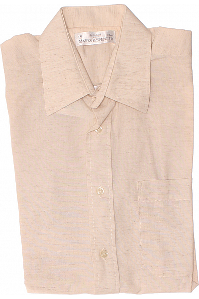 Pánská Košile Béžová Marks & Spencer Vel. 38