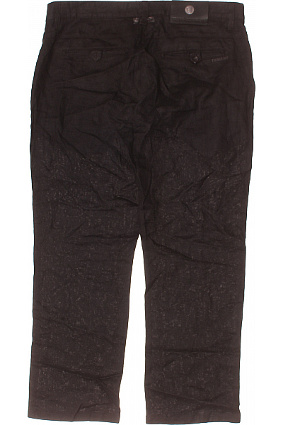 Pánské Kalhoty Lněné Černé Trussardi Vel. 36
