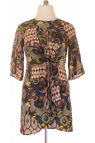 Letní  Šaty Barevné DESIGUAL Second Hand Vel. 44