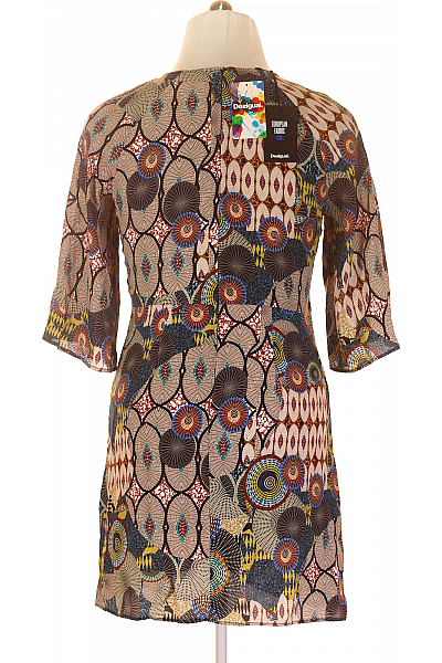 Letní  Šaty Barevné DESIGUAL Second hand Vel. 44