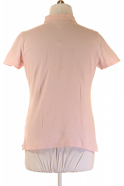 TOMMY HILFIGER Dámské Polo Tričko Růžové Second hand Vel. XXL