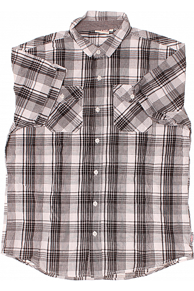 Pánská Košile Černobílá Lee Cooper Vel. M