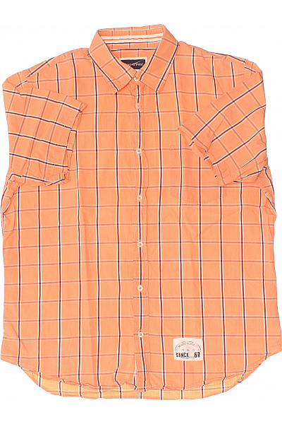Marc O´Polo Vzorovaná Pánská Košile Oranžová Vel. XL