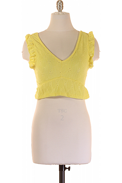 PULL&BEAR Dámské Top Žlutý Second Hand Vel. XS