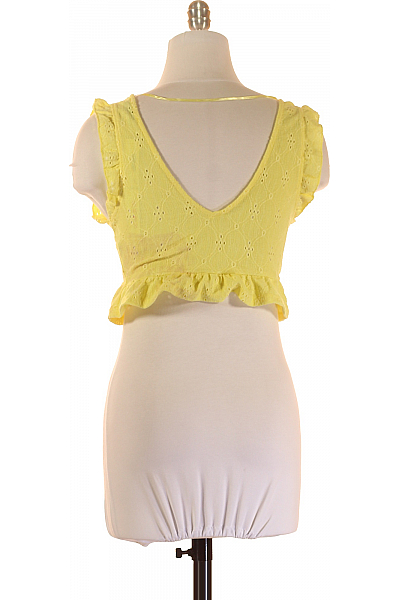 PULL&BEAR Dámské Top Žlutý Second hand Vel. XS