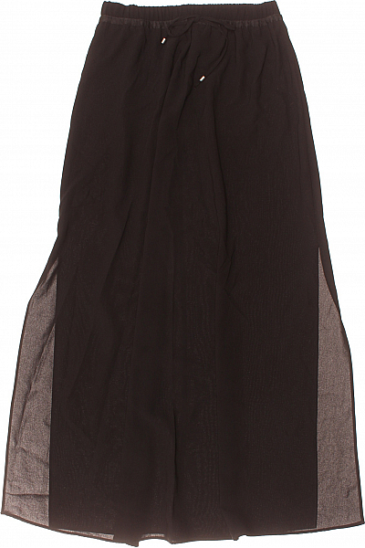 Dlouhá  Sukně Černá ZARA Second Hand Vel.  S