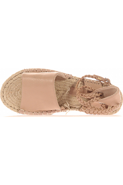 Asos Dámské Espadrilky Koženkové Hnědé