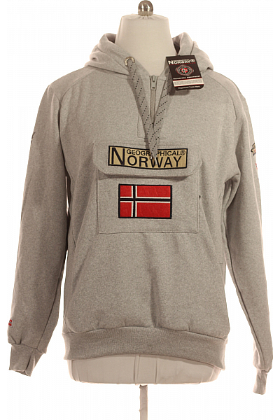 Pánská Mikina Bez Zapínání Šedá Norway Outlet Vel. XXXL