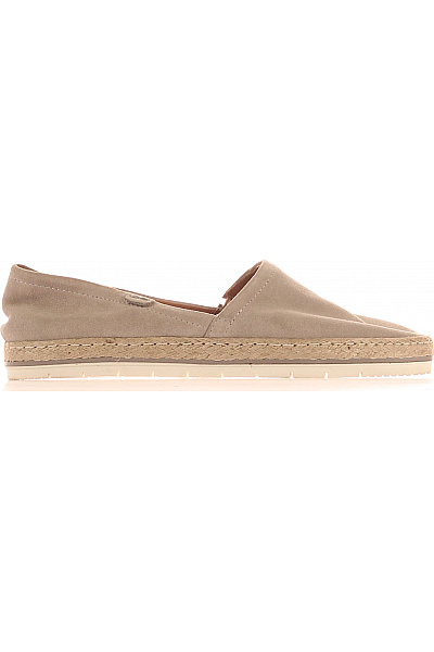 Dámské Espadrilky Kožené Šedé Outlet Vel. 37