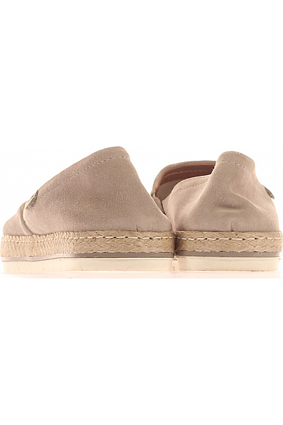 Dámské Espadrilky Kožené Šedé Outlet Vel. 37