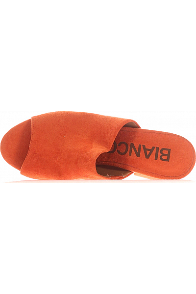 BIANCO Dámské Pantofle Oranžové Vel. 38