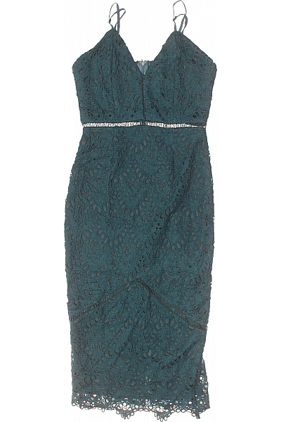  Šaty S Ramínky Zelené Missguided Vel.  36